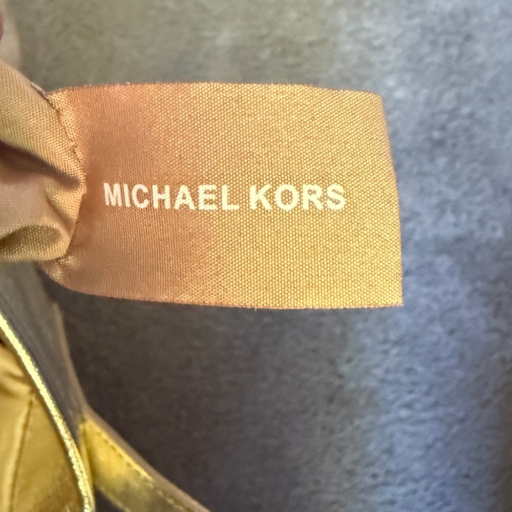 Michael Kors Gold Metallic Tote Bag with Tassels! - Picture 10 of 15